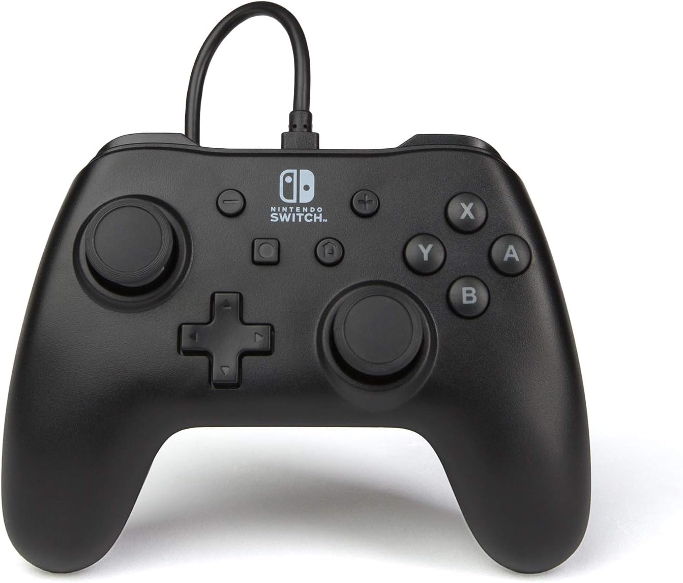 PowerA Nintendo Switch Wired Controller - Black, Detachable 10ft USB Cable, No Battery Required, Officially Licensed By Nintendo